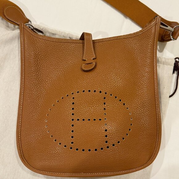 Hermes Handbags - Hermes Evelyne III 29 Gold